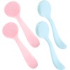PACKOVE Cepillo Limpiador Facial De Silicona 4pcs Exfoliante Facial Cepillo