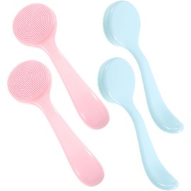 PACKOVE Cepillo Limpiador Facial De Silicona 4pcs Exfoliante Facial Cepillo Para Lavar La Cara