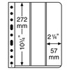 LEUCHTTURM1917 Plastic Pockets Vario, 3-Way Division, Vertical, Clear Film