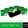 Scotch Magic Tape, 6 Rolls with Dispenser, Numerous Applications, Invisible,