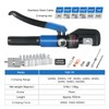 ZUVER 10 Tons Hydraulic Crimping Tool Kit Cable Lug Crimper