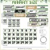 Updated Eucalyptus Flip Calendar for Classroom, Greenery Flip Calendar with