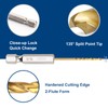 COMOWARE Titanium Twist Drill Bit Set - 10 Pcs 1/16"