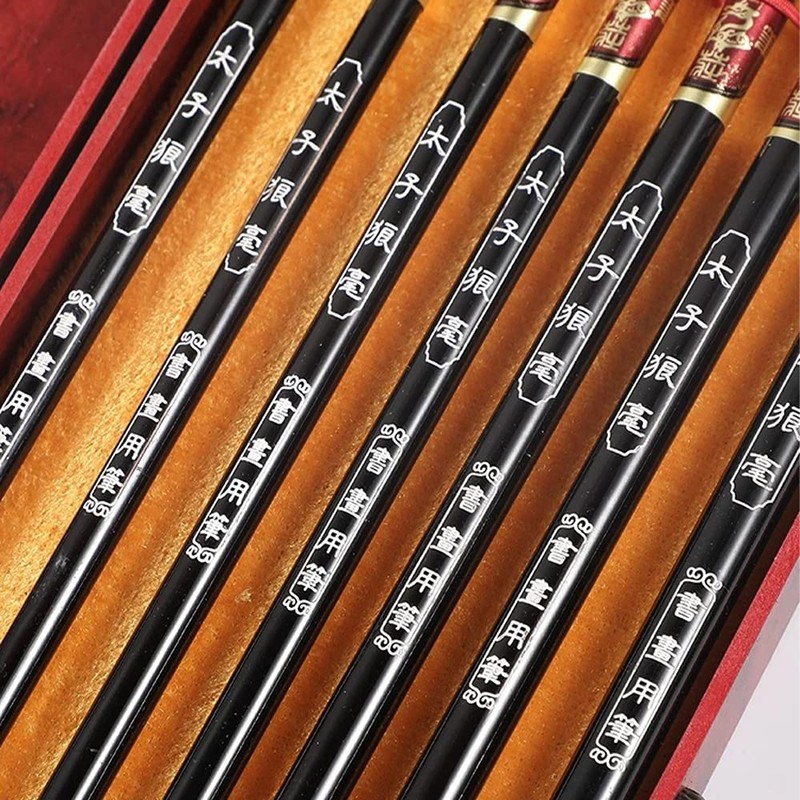 CENPEK 7 Pack Chinese Calligraphy Brush Set Writing Drawing Ink