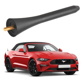 KSaAuto - Antena corta para Ford Mustang Convertible 2015-2024, antena Stubby Mustang, reemplazo de antena de coche de aluminio negro de 5 pulgadas, accesorios Ford Mustang diseñados para una