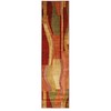 Mohawk Home New Wave Picasso Wine Abstract Runner Area Rug,