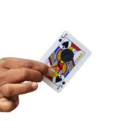 MilesMagic Magician's Impossible Hole Magic Trick Use Any Small Object Thru Card Gimmick