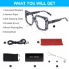 OCCI CHIARI Large Reading Glasses for Women 1.75 Trendy Square