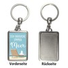 speecheese Seagull Keyring with Saying "Ich brauche immer Meer Nordsee-Liebhaber