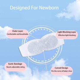 5 Packs Baby Sleeping Eye Mask Disposable Newborn Sleep Eye Mask Safety and Health Newborn Special Sleep Shade