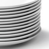 Elama Professional Kitchen 12 Piece Porcelain Dinnerware/Tableware Set (Round Salad/Dessert