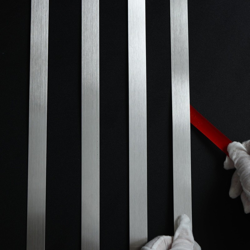 Gaahing Brushed Metal Trim, Peel and Stick Stainless Steel Wall