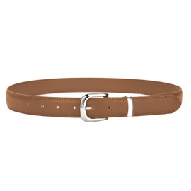 Good Children's Belt, PU, Girls, Waist Belt, Boys, Durable, Party, Casual, Graduation, Skirt Belt, Slim, Kids, Type C Brown