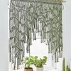 M MANUAL Macrame Valance Curtain for Kichen Windows 33.46x37.4Inch Farmhouse