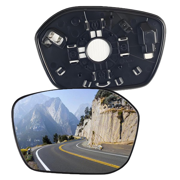 Driver Side Mirror Replacement Glass for HONDA Civic 2022-2024,Backing Plate