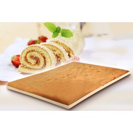 Zenker Biskuitrollenmatte CANDY, Rollmatte aus Silikon, Backblech für Kuchen (Farbe: Creme), Menge: 1 Stück, 36 x 27 x 1,5 cm