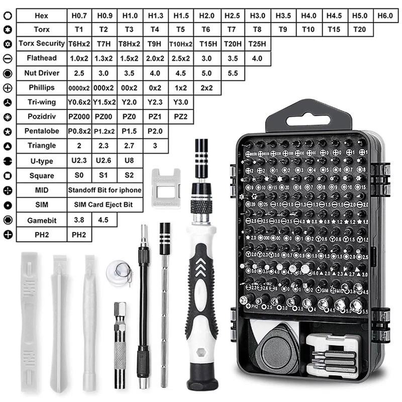 Kingsdun Screwdrivers Tool Kit For Clock Smart Watch GPS Diving
