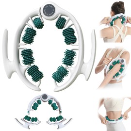 L-Tou Massage Roller, Myofascial Roller Ring Massager, Removable Handle, Multi-functional Removable, 180° Opening/Closing, Myofascial Release, Fascia, Calf, Foot Roller, Foam Roller, Massage