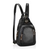 NICOLE&DORIS Fashion Women Backpack Small Leather Backpack Black Women Chest