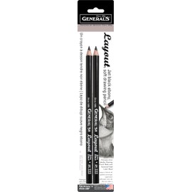 General Pencil 639393Layout Graphite Drawing Pencils 2/Pkg-2B