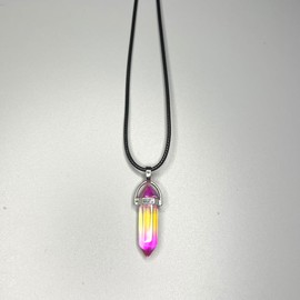 VIE VIE Double Point Pencil Pendant, Black String ((Colour B))