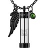 PREKIAR Cremation Urn Necklace for Ashes Timeless Hourglass Memorial Pendant