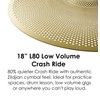 Avedis Zildjian Company L80 Low Volume Crash Ride Cymbal -