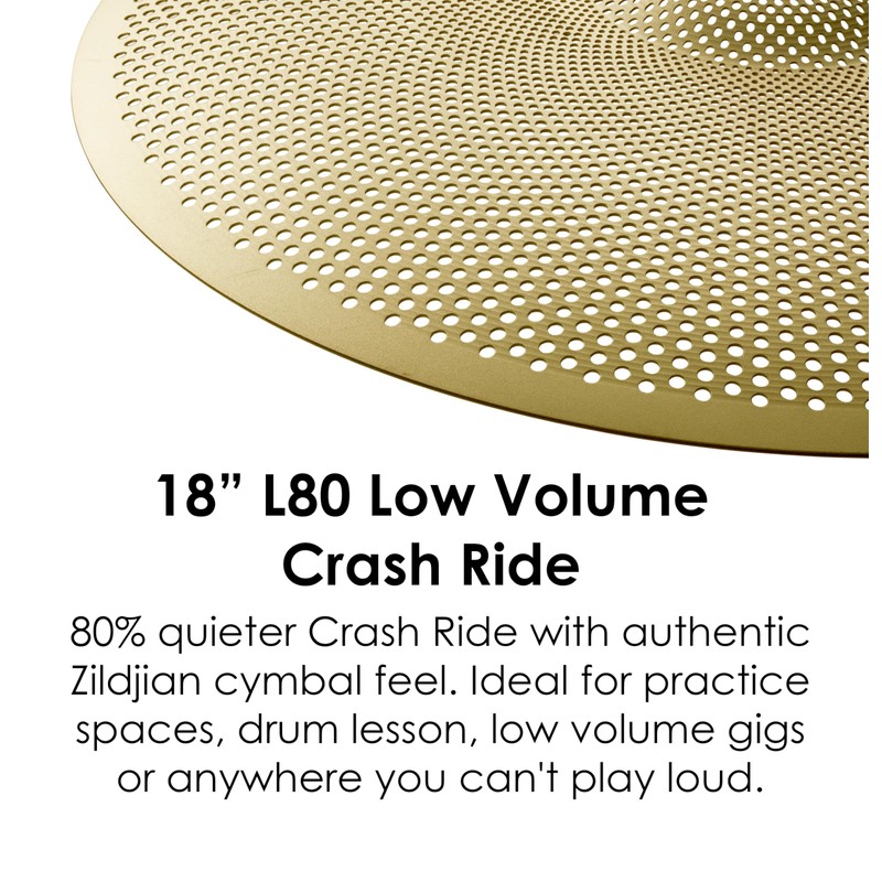 Avedis Zildjian Company L80 Low Volume Crash Ride Cymbal -