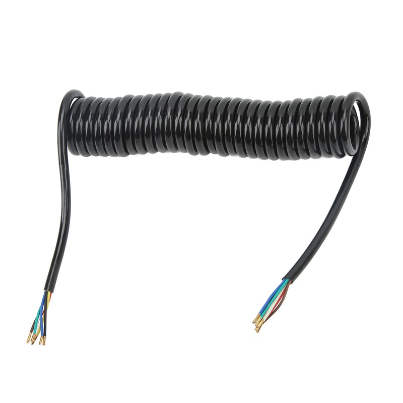 Trailer Extension Coiled Cable 12.8ft 20AWG 7 Core Polyurethane Copper