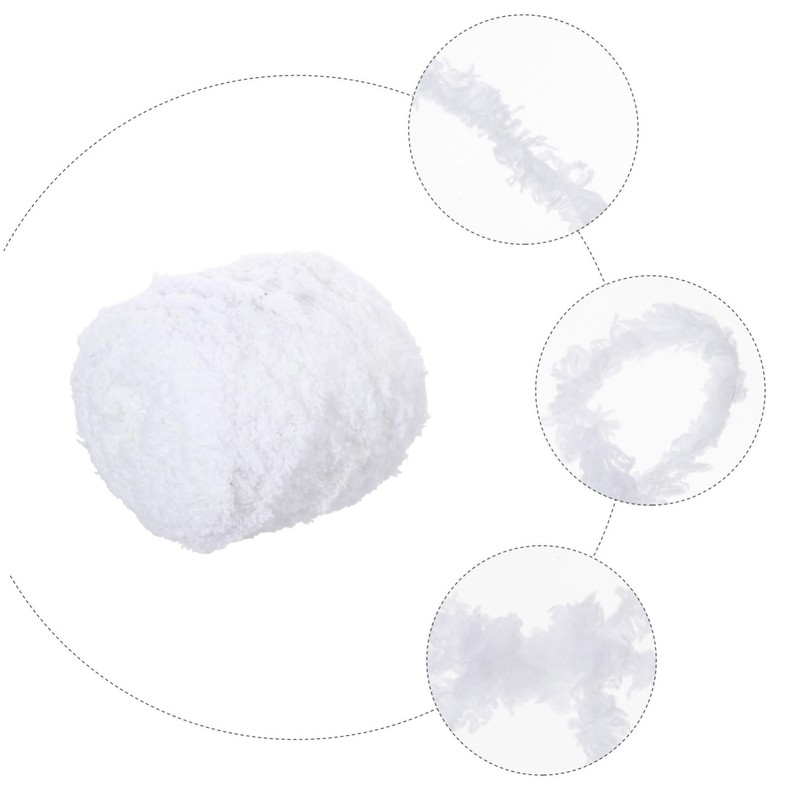 NOLITOY 2 Rolls Coral Fleece Knitting Yarn Multi Function DIY