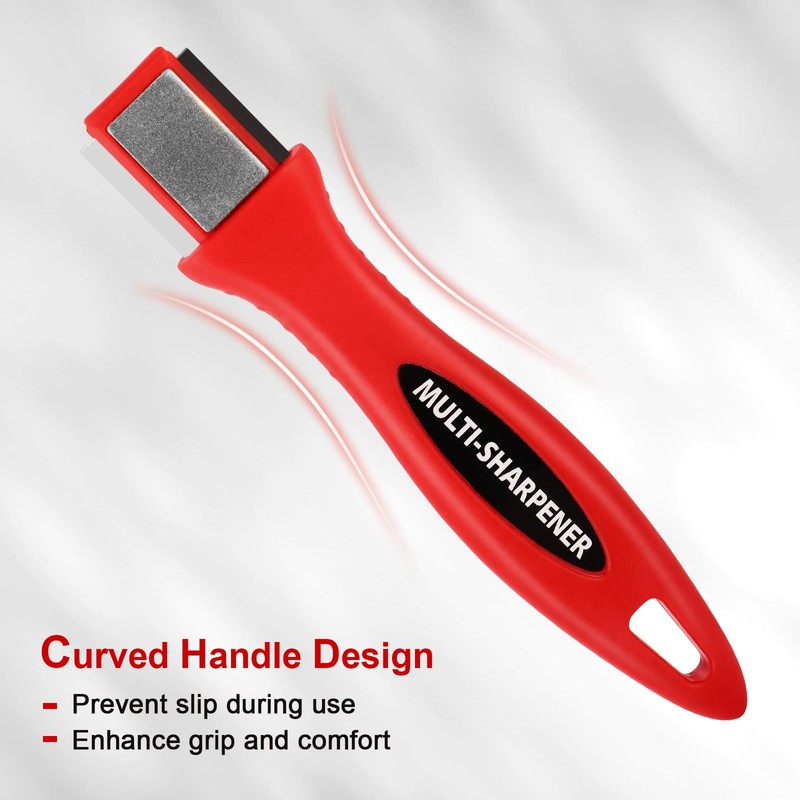 SUCA Blade Sharpener for Garden Tools, 4 in 1 Tool