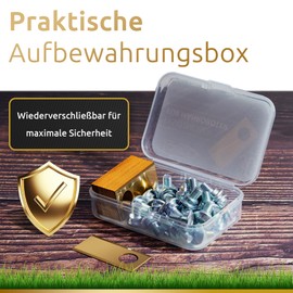 ECENCE 18 Titanium Replacement Blades for Robotic Lawnmower Including Screws Quality Blades Compatible with Honda Miimo 300 and 500 Robotic Lawnmower