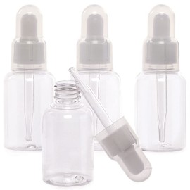 Baker Ross FC923 Paint and Ink Dropper Bottles - Pack of 4, Craft Supply for Kids and Adults, Painting Tools