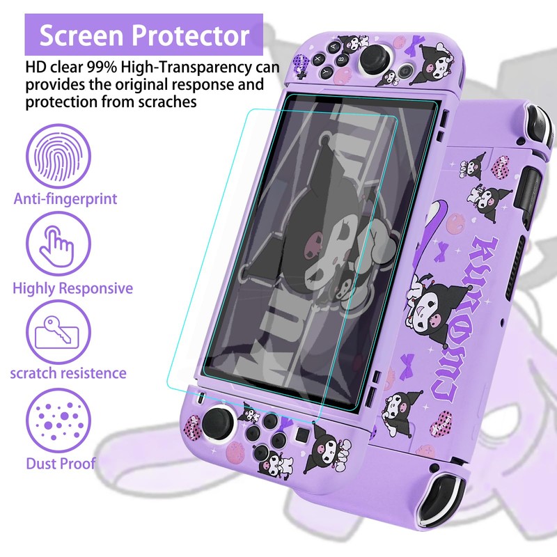 TIKOdirect Carrying Case for Switch OLED, Cute Portable Travel Bag