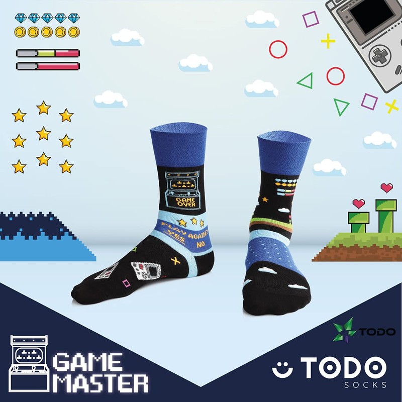 TODO Colours Funny Socks with Motif – Multi-Coloured, Colourful, Crazy