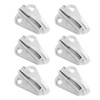 ECSiNG 6pcs 316 Stainless Steel Fender Hook Marine Spring snap-Type
