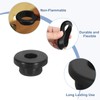 uxcell 38Pcs Rubber Grommets 5mm Drill Hole, 3mm ID Hole