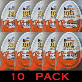 Kinder Joy 10x KINDER JOY Treat + Toy Sweet Cream Topped With Cocoa Wafer Bites .7oz 10 PK