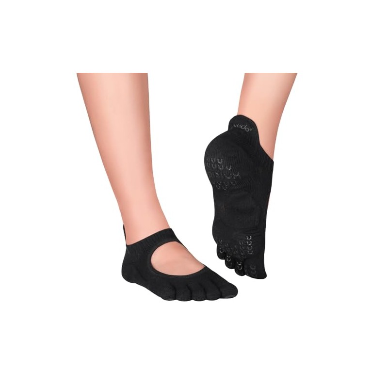 Knitido + Kumo Yoga Pilates Barre Toe Socks with ABS,