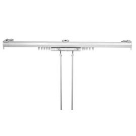 Baton Draw White Traverse Rod 48-84 inch