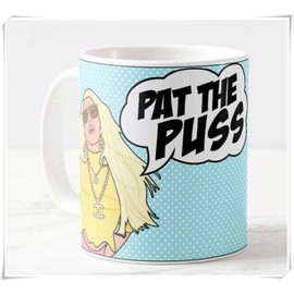 LeeHoomKok - Taza de café inspirada en "Pat the Puss" con texto en inglés "Real Housewives Of Beverly Hills", "Erika Jayne", "Pat the Puss"