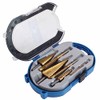 Step Drill Bit Set 6-Piece Titanium Taper Drill HSS TIN