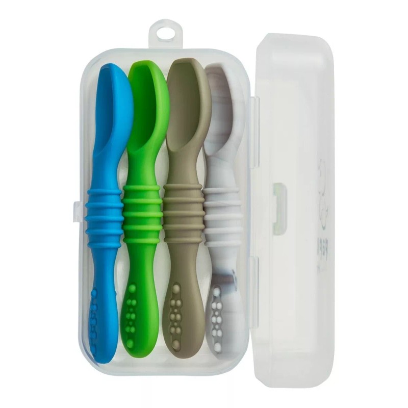 Papu Baby Set De 4 Cucharas De Silicón Chicas (con