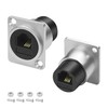 XMSJSIY D-type RJ11 panel mount phone connector CAT3 passage adapter