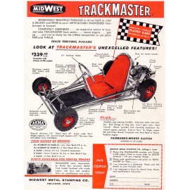 MidWest Vintage Beautiful Color 1960 MidWest Trackmaster Go-Kart Ad