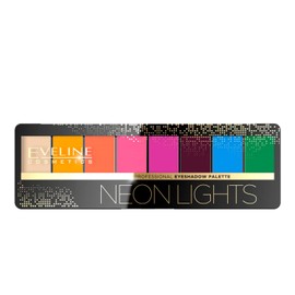 Eveline Cosmetics Professional Eyeshadow Palette with 8 Eyeshadows, Neon Lights