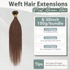 Rich Choices Weft Hair Extensions Real Human Hair Straight Weave