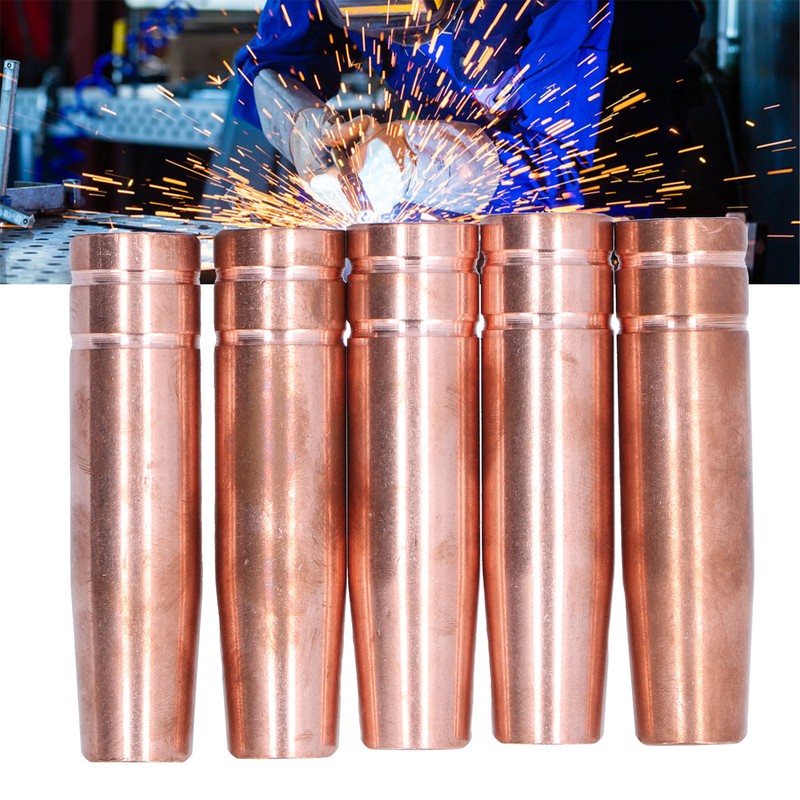5Pcs Protection Nozzles Copper Gas Welding Gun Protective Sleeve Torch