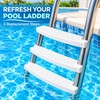 3 Pack Universal Swimming Pool Ladder Replacement Steps, Non-Slip ABS