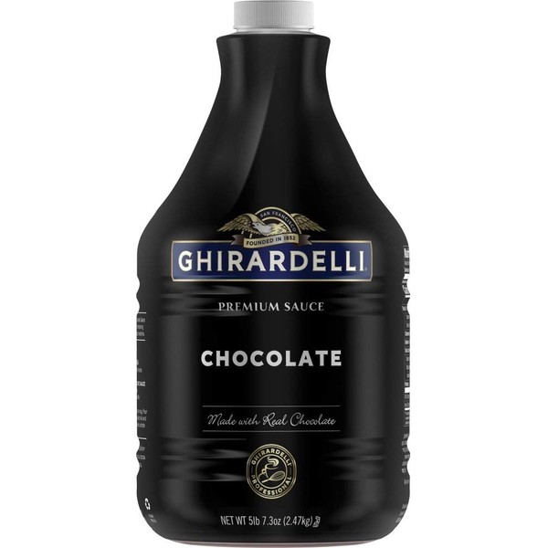Ghirardelli premium sauce net wt 5 lb, 7.3 Oz, Chocolate, 87.3 Oz